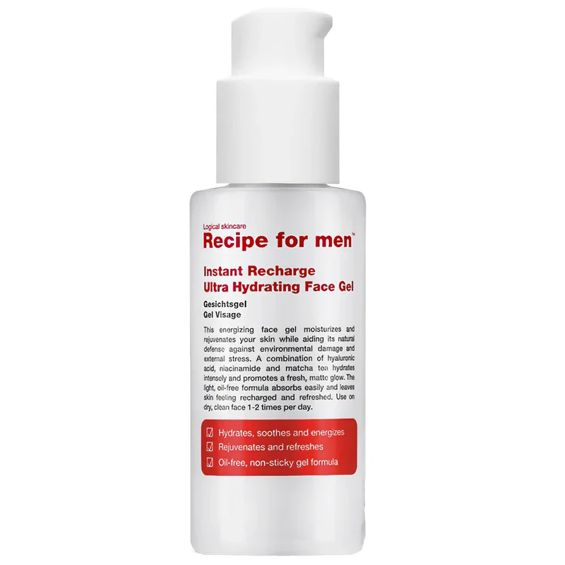 Recipe for men Instant Recharge Ultra Hydrating Face Gel