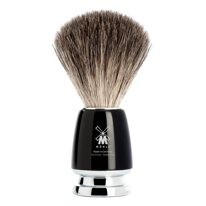 Pure Badger Rakborste, 21 mm, Rytmo, svart harts