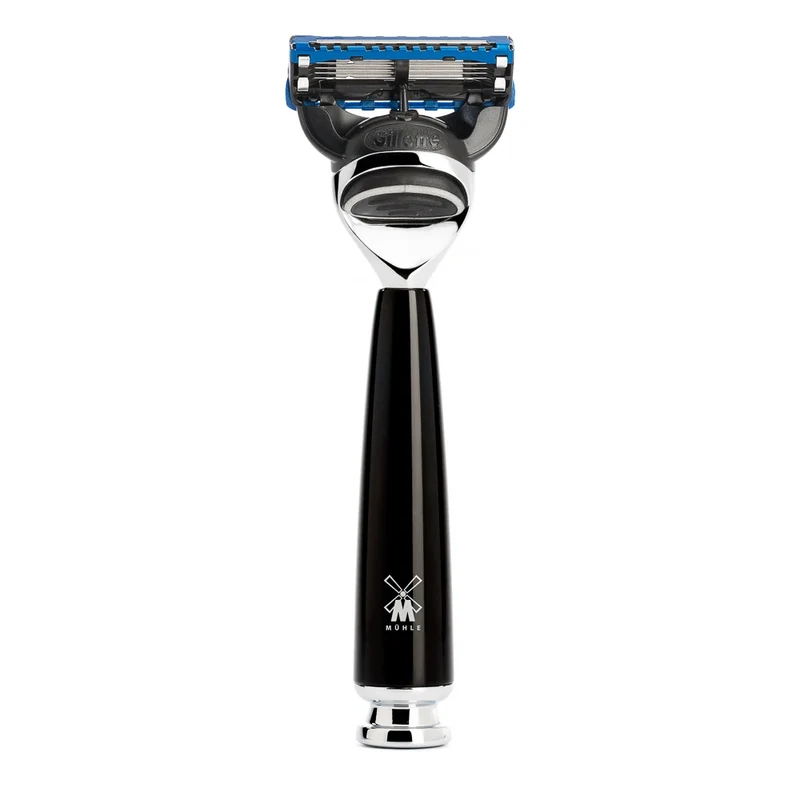 Säkerhetshyvel Gillette Fusion, Rytmo, Svart Resin