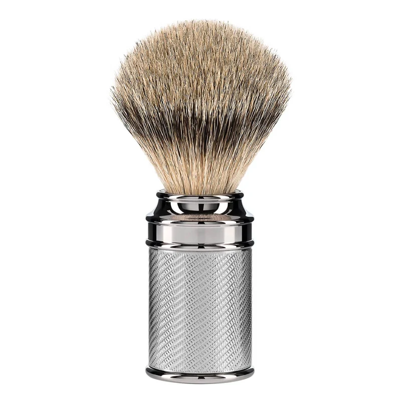 Silvertip Rakborste, 21 mm, traditionell, krom