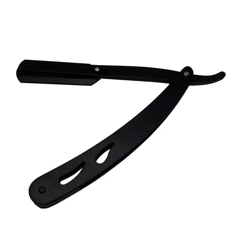 Straight Black Edge Razor Shaving Shaver