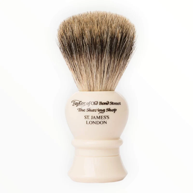 Rakborste, Pure Badger, Traditionell, M, Ivory