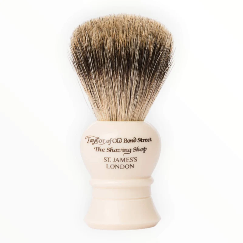 Rakborste, Pure Badger, Traditionell, S, Ivory