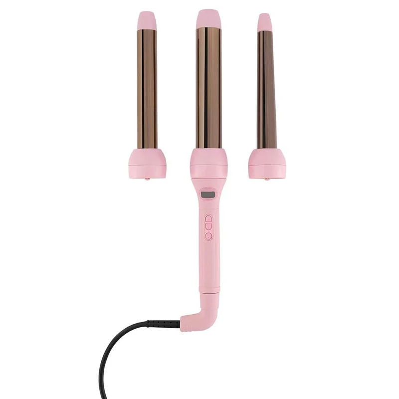 X3 Titanium 3 Piece Hair Curler - Peony Blush