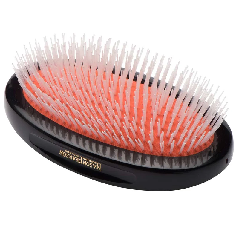 NU2MD Medium Military Universal Nylon Hairbrush – Dark Ruby