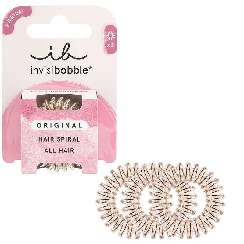 Original Hair Spiral Hair Ties Bronze Me Pretty 3pc