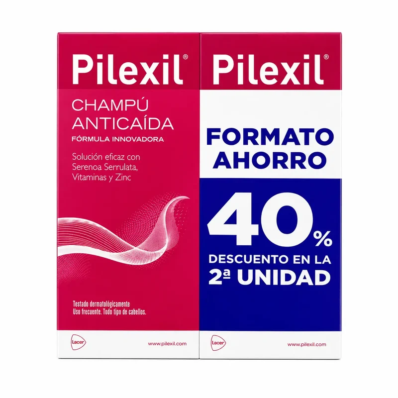 Pilexil Duplo Anti-Hair Loss Shampoo 500Ml 2nd Unit 40% Discount