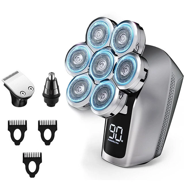 Præcisionsbarbering med 7-blads Barbermaskine med LED