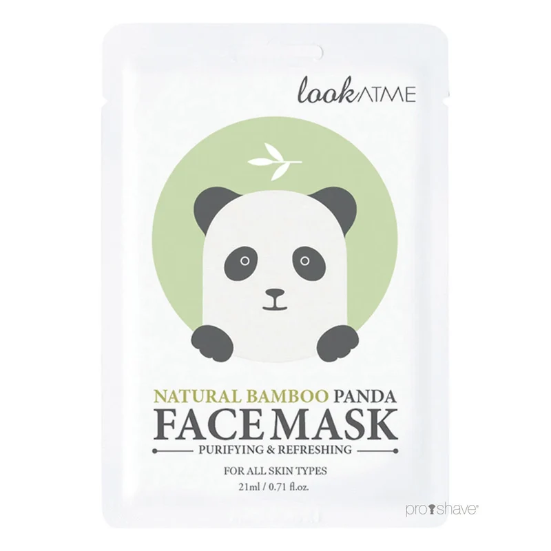 Ansiktsmask, Panda, Naturlig bambu, NOTE DATE*