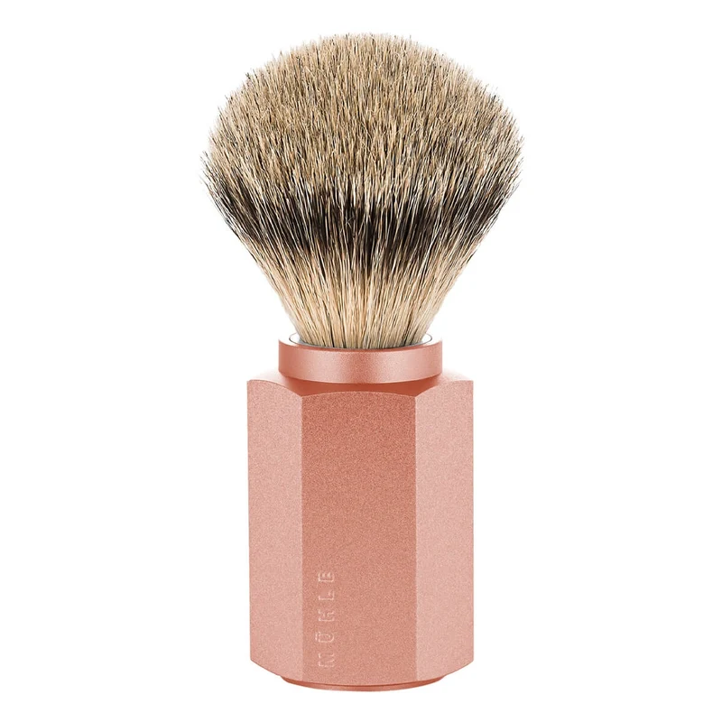 Mark Braun Silvertip Badger Rakborste, 21 mm, Hexagon, Aluminium Sunrise