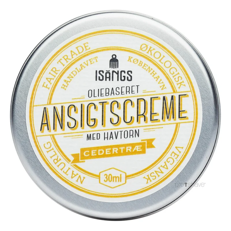 Ansiktskräm med havtorn, cederträ, 30 ml.