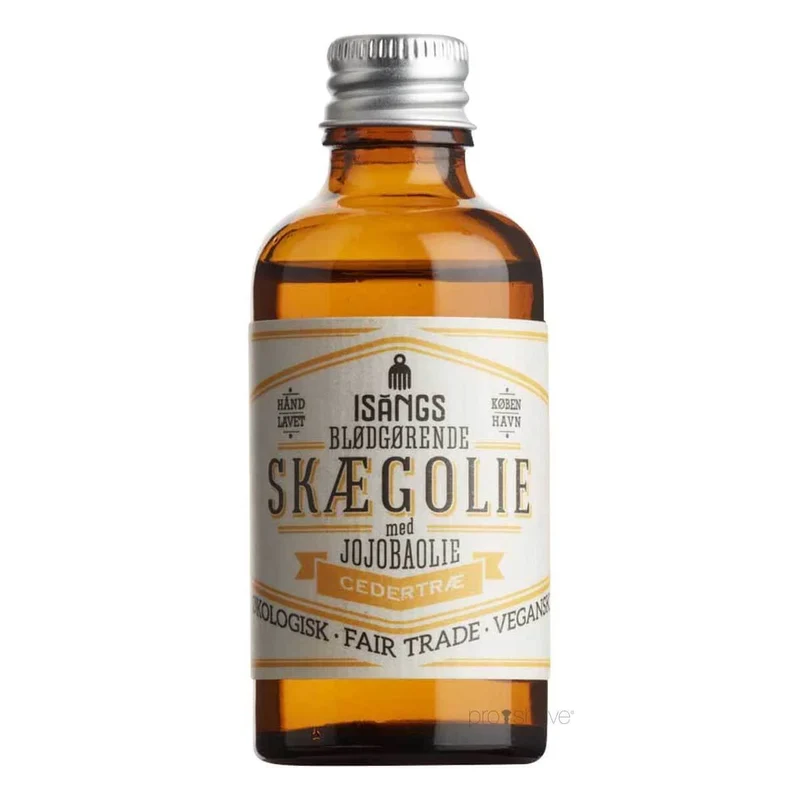 Mjukgörande Skäggolja, Cederträ, 50 ml.