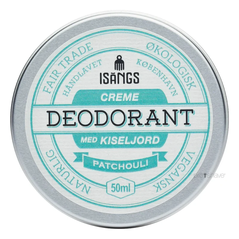 Krämig Deodorant med Silica, Patchouli, 50 ml.