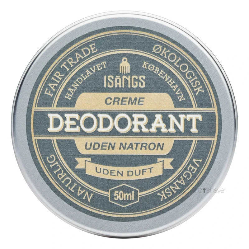 Cream Deodorant utan bakpulver, Oparfymerad, 50 ml.