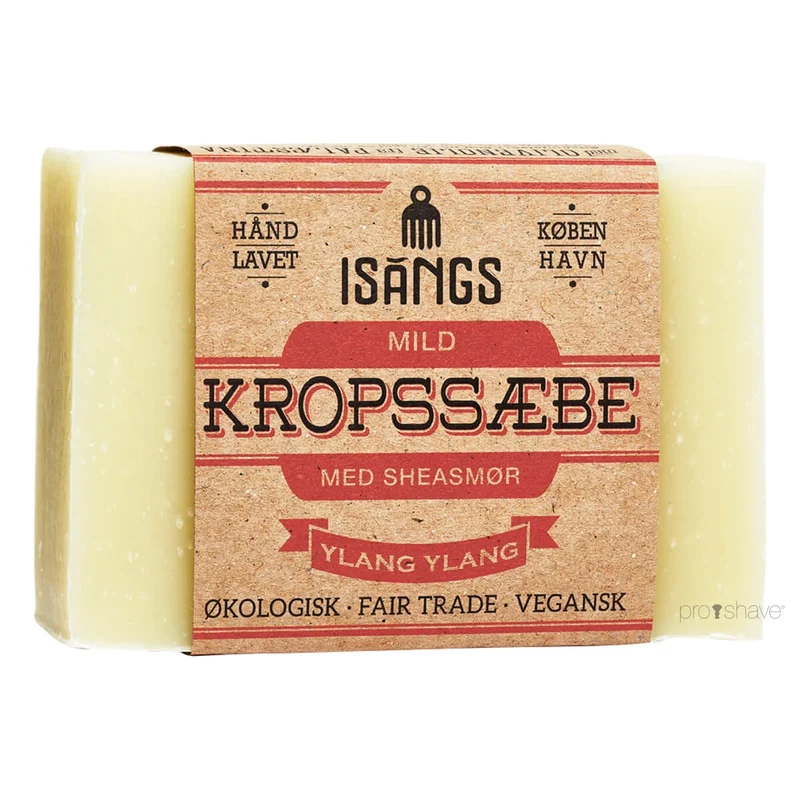 Mild kroppstvål med sheasmör, Ylang Ylang, 90 gr.