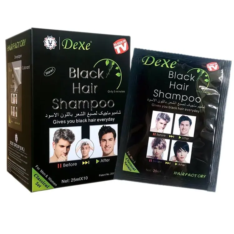 Instant Black Hair Dye Shampoo
