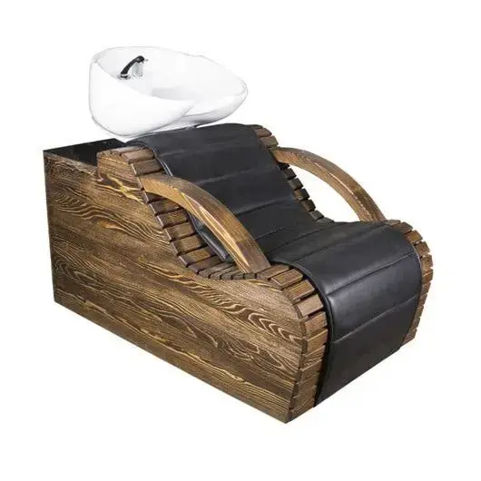 Schamponering – Trädesign med svart läder
