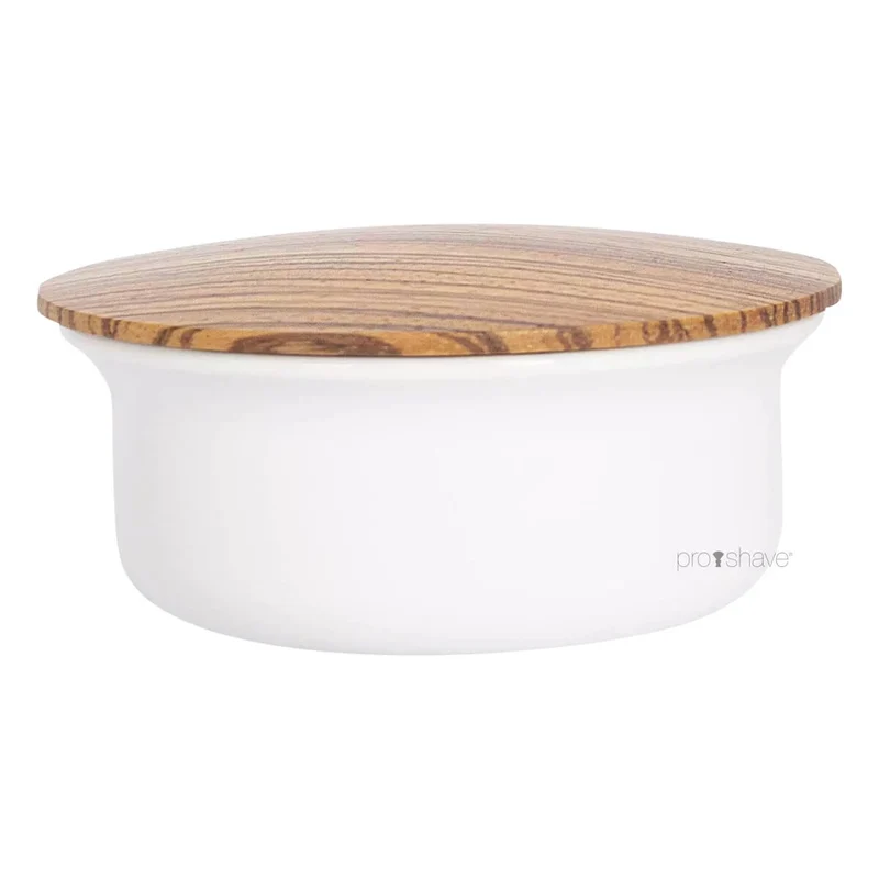 Limoges Porcelain skål med Raktvål och lock i zebrano