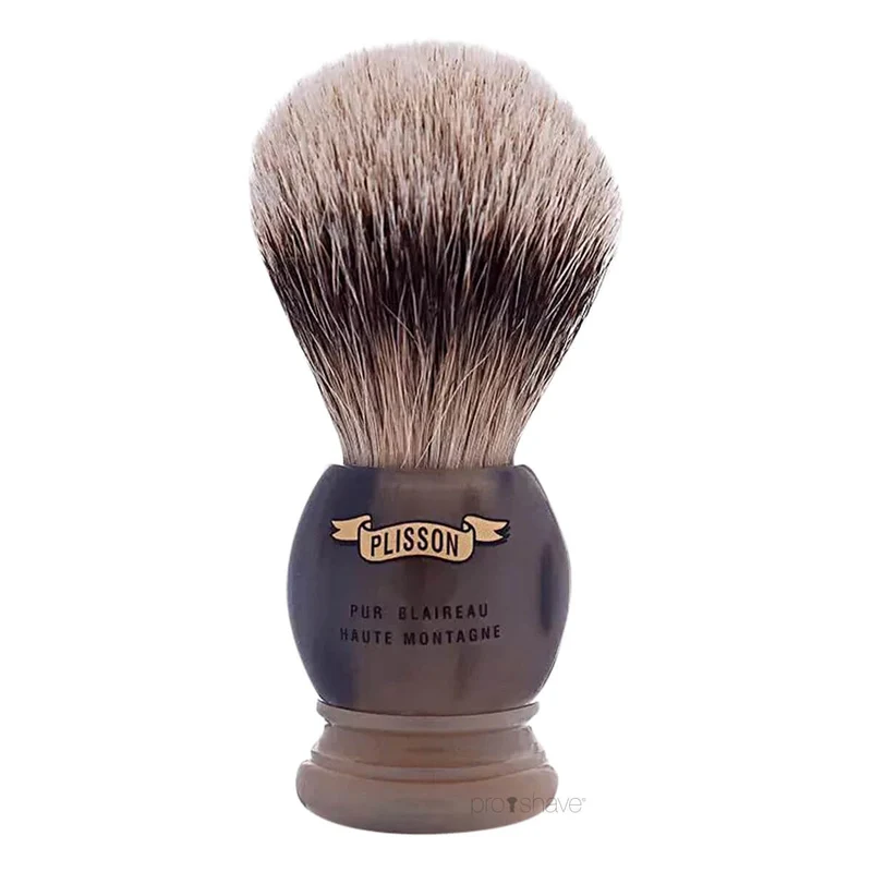 Rakborste, High Mountain White Badger & Genuine Horn, Original, storlek 18