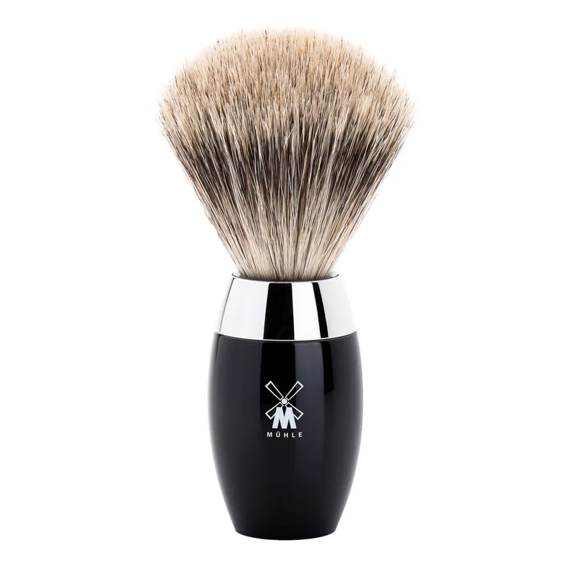 Fine Badger Rakborste, 21 mm, Kosmo, svart harts