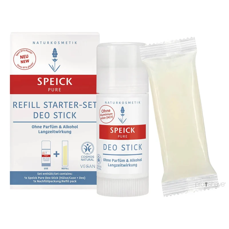 Pure Deo Stick, Refill Starter Set, 2 x 40 ml.