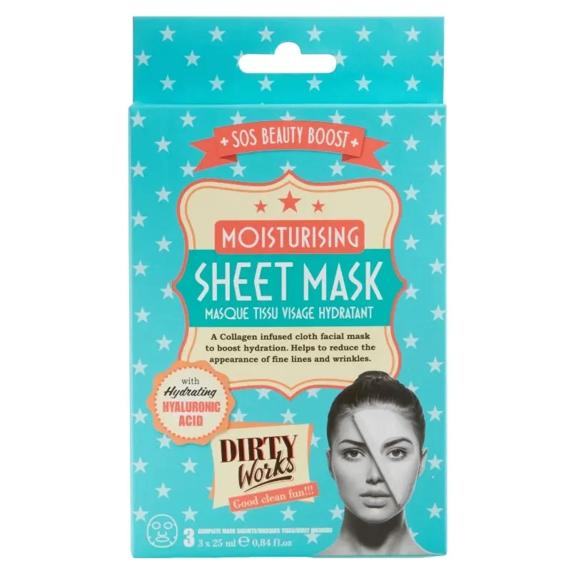 Dirty Works SOS Beauty Boost Moisturising Sheet Mask
