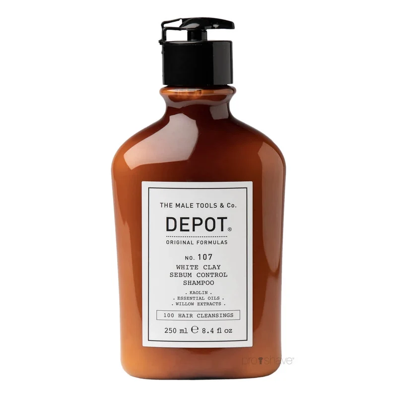 White Clay Sebum Control Schampo, nr 107, 250 ml.