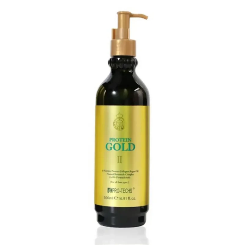 PRO-TECHS Keratin 0+ Protein Guld för alla hårtyper 500ML