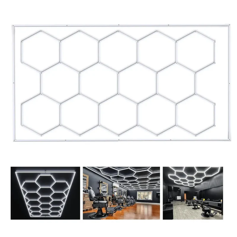 Led Hexagon Barber Shop Barrier Light Led