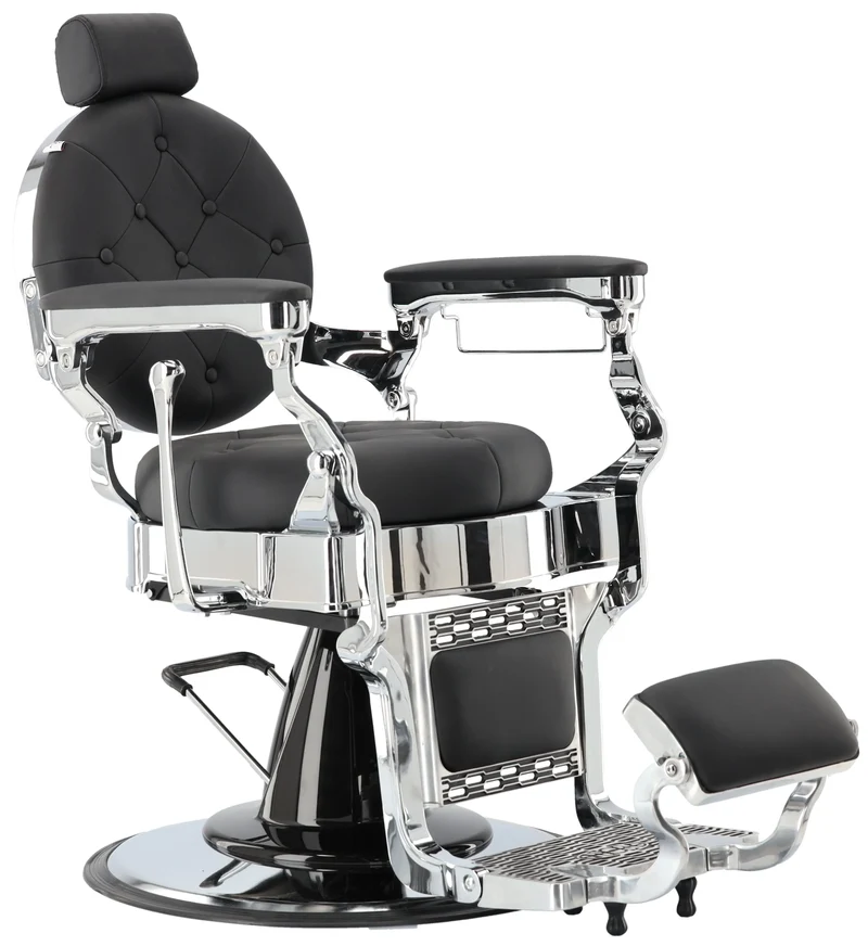 Professionell Barberarstol med Rund Rygg – Elegant Design