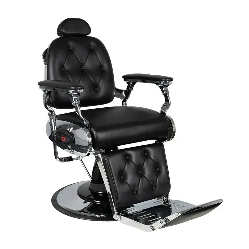Exklusiv Barberarstol med Diamantmönster