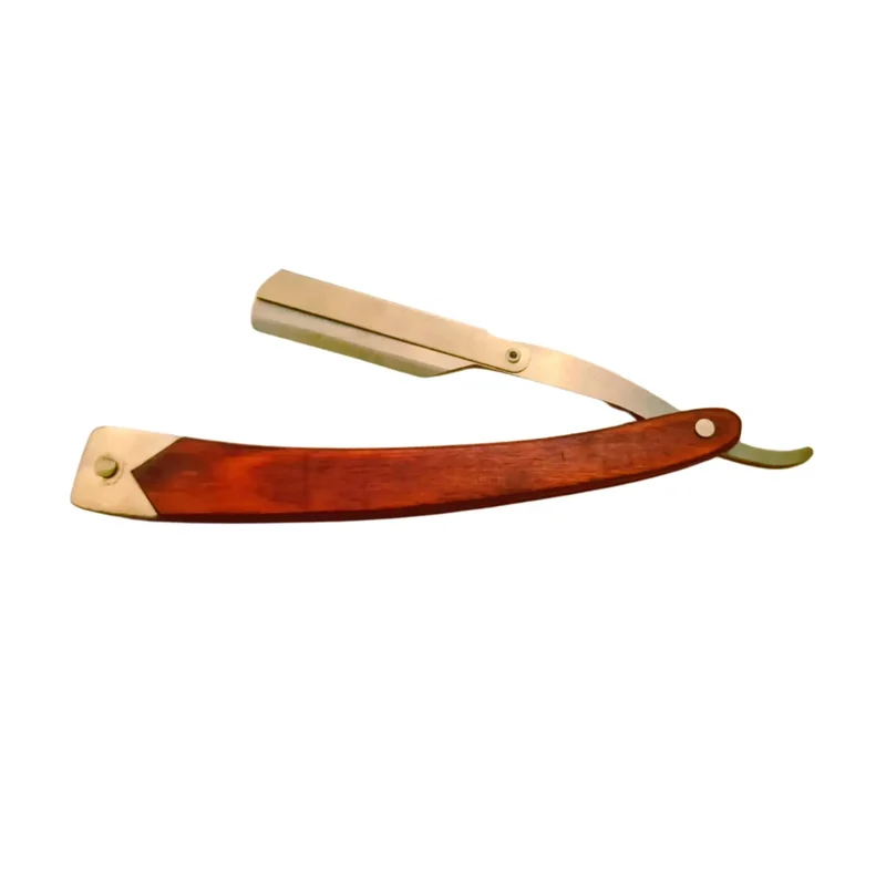 Rakkniv med Trähandtag och Guldblad