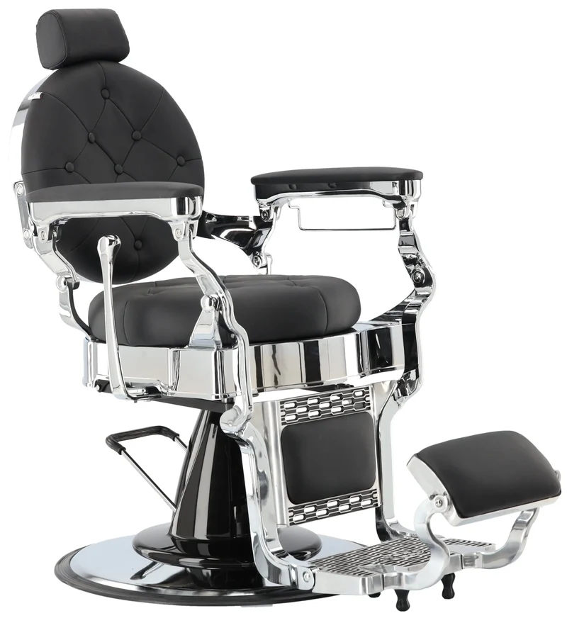 Professionell Barberarstol med Rund Rygg – Elegant Design