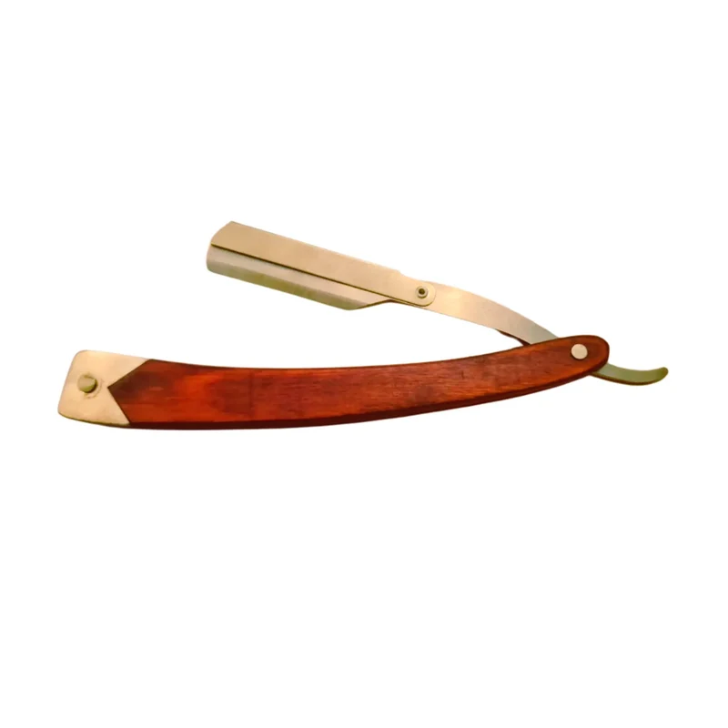Rakkniv med Trähandtag och Guldblad