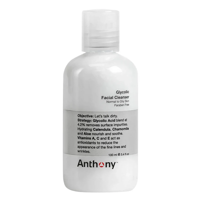 Glycolic Facial Cleanser, Resestorlekar, 100 ml.