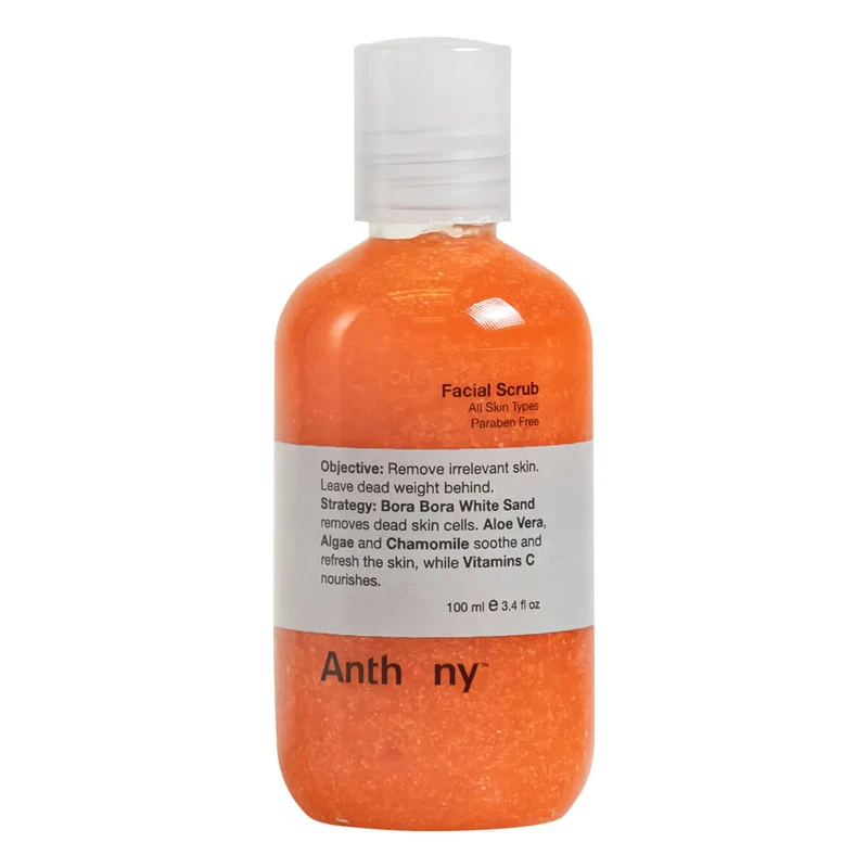 Facial Scrub, Resestorlekar, 100 ml.