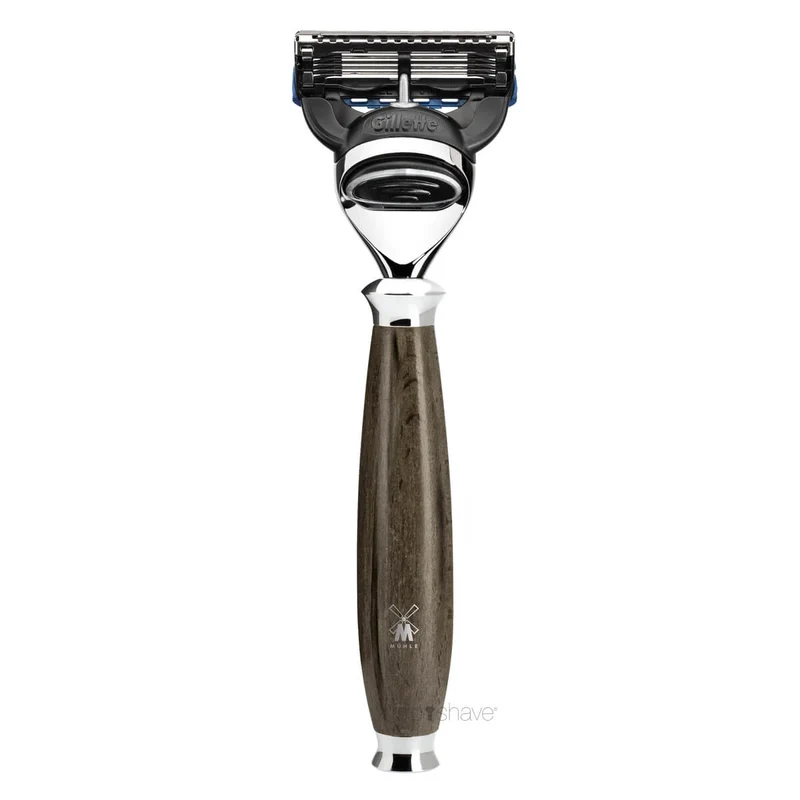 Gillette Fusion Säkerhetshyvel, Purist, Grained Beech