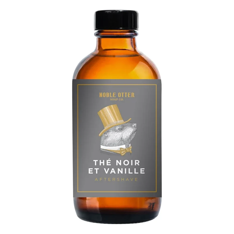 Aftershave, Thé Noir et Vanille, 118 ml.