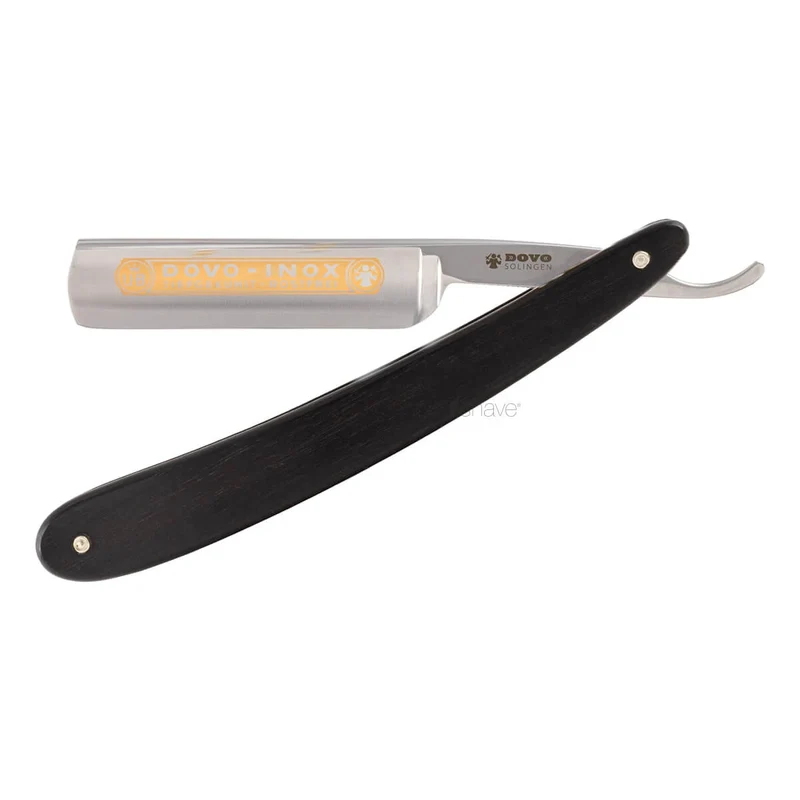 Rakkniv 5/8, rund nos, INOX, Ebenholts