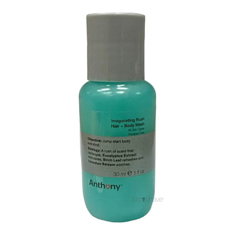 Invigorating Rush Hair & Body Wash, Resestorlekar, 30 ml.