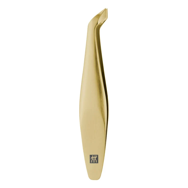 Pincett för nagelband, böjd, guld