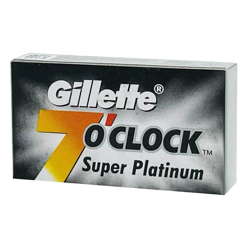 7 O'Clock Super Platinum Rakblad, 2x5 st (10 st)