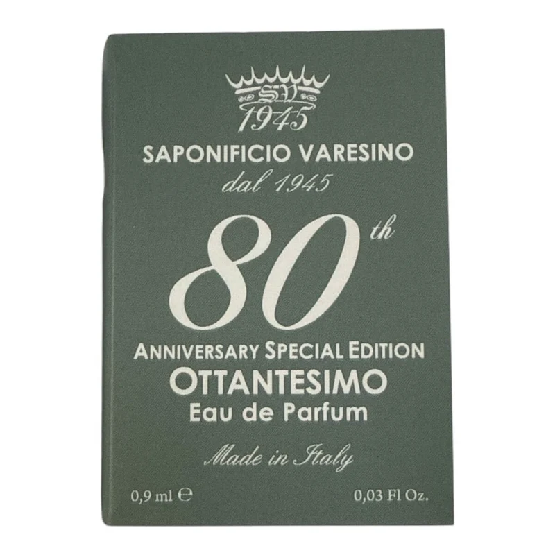 Eau de Parfym, 80th Anniversary, Prover, 0,9 ml.