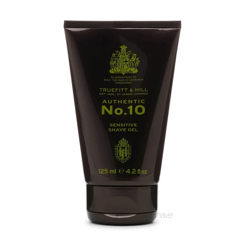 Authentic No. 10 Sensitive Shaving Gel, 125 ml.