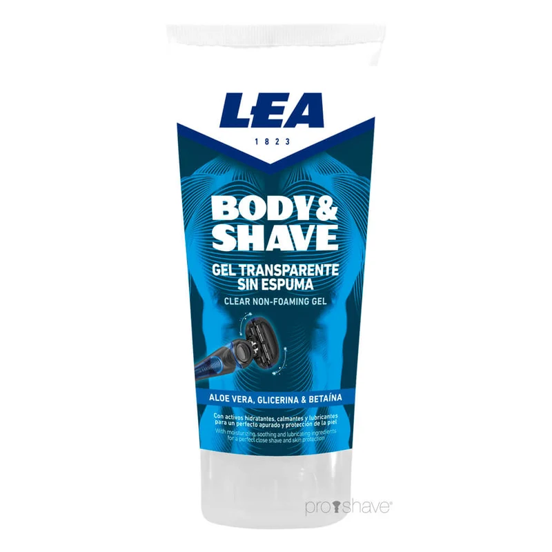 Body & Shave Non-Foaming Shave Gel, 175 ml.