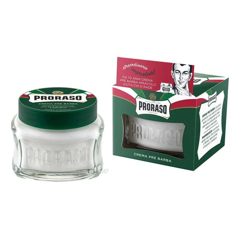Pre-shave Cream - Refresh, Eucalyptus & Menthol, 100 ml.