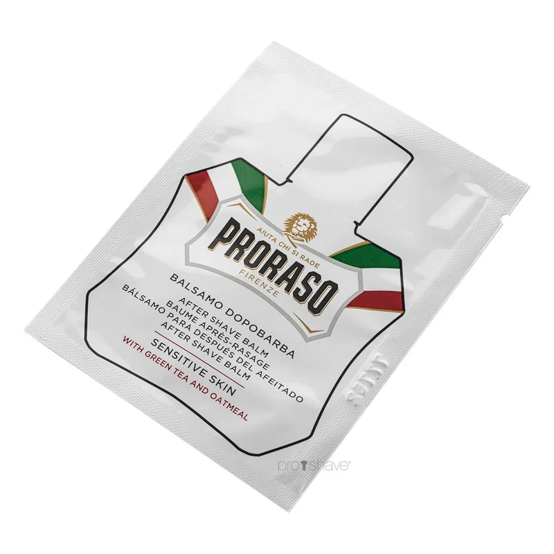 Aftershave Balm - Sensitive, Green Tea & Oat, Prover, 3 ml.