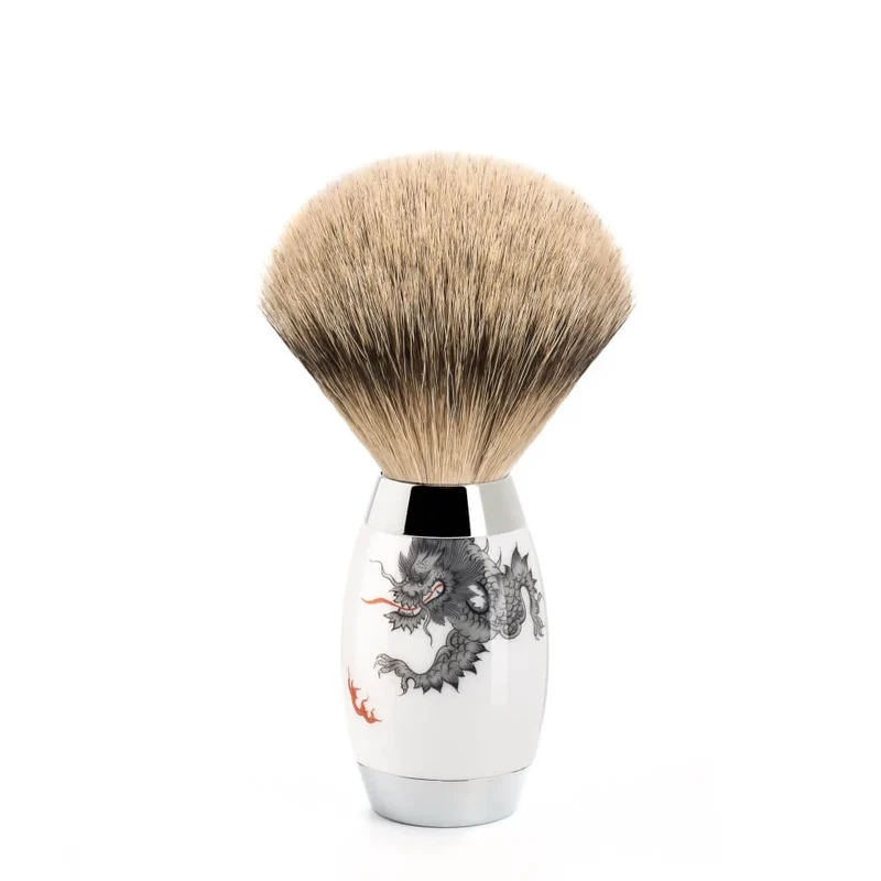 Meissen Porcelain Silvertip Rakborste, porslin
