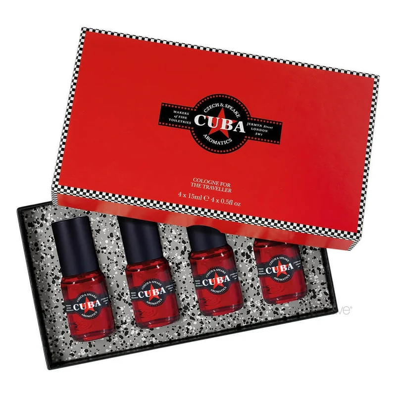 Cuba, Cologne For The Traveller, 4 x 15 ml.