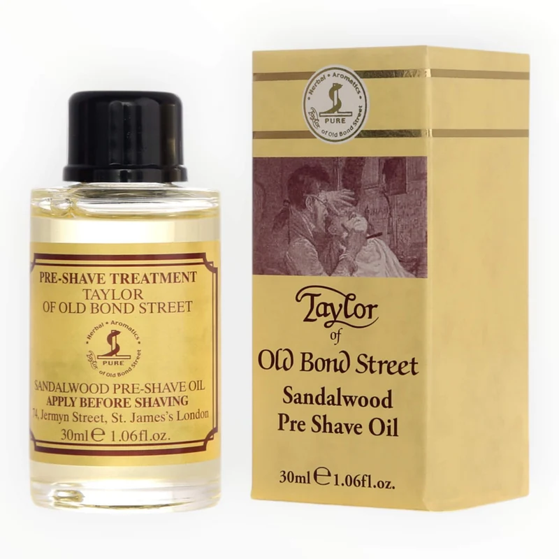 Pre-shave Oil, Sandalwood, 30 ml.